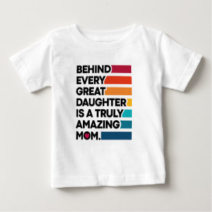 Camiseta De Bebé Texto de expresión de diseño elegante para Día de 