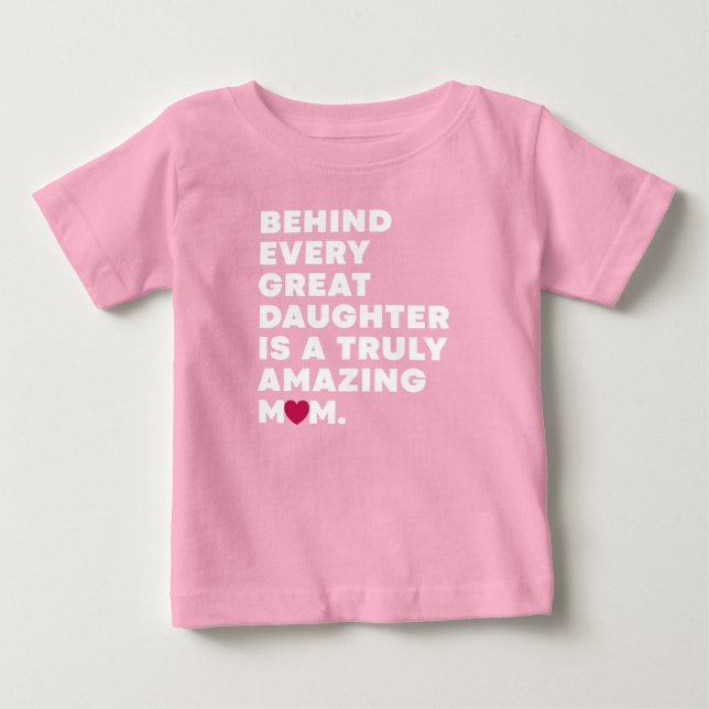 Camiseta De Bebé Texto de expresión de diseño elegante para Día de  (Anverso)