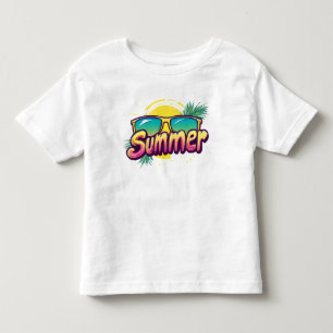Camiseta De Bebé Texto de verano - Gafas de sol de verano coloridas
