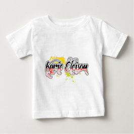 Camiseta De Bebé Texto estilizado de la frase religiosa de Kyrie El