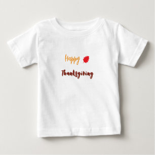 Camiseta De Bebé texto feliz día de acción de gracias