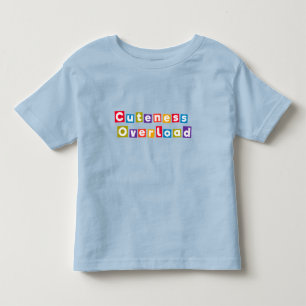 Camiseta De Bebé Texto vibrante con las palabras Sobrecarga de tern