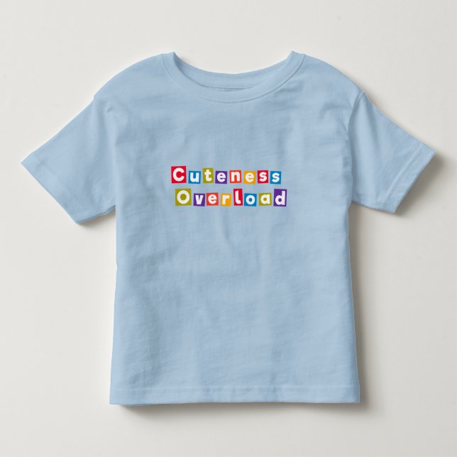 Camiseta De Bebé Texto vibrante con las palabras Sobrecarga de tern (Anverso)