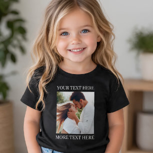 Camiseta De Bebé Texto y foto personalizados