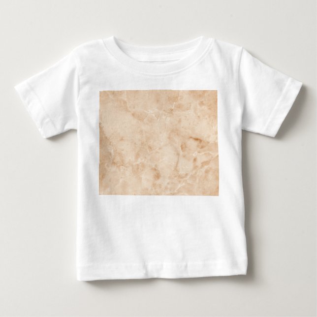Camiseta De Bebé Textura de mármol cremoso (Anverso)