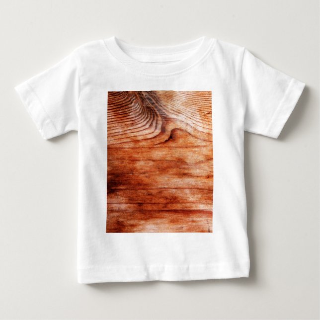 Camiseta De Bebé Textura de Veta de Madera (Anverso)