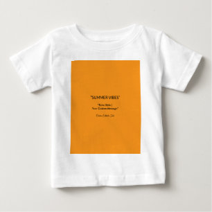 Camiseta De Bebé Textura Naranja Retro – Arte de Vibraciones Verani