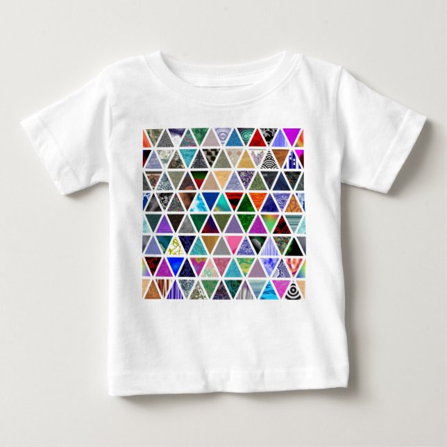 Camiseta De Bebé Texturas triangulares (Anverso)