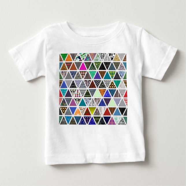 Camiseta De Bebé Texturas triangulares 02 (Anverso)