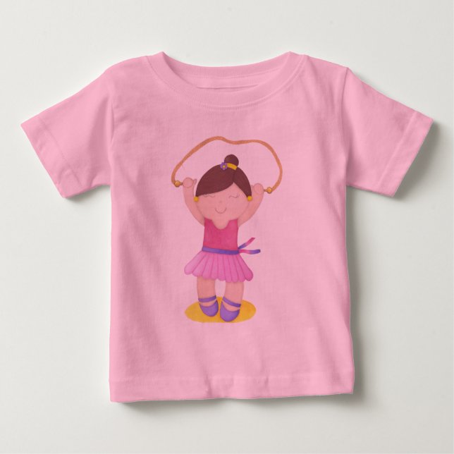 Camiseta De Bebé The Ballerina Jumping Rope (Anverso)