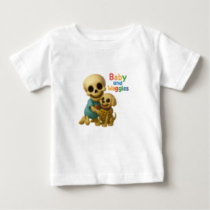 Camiseta De Bebé 👶🐾 The Boneheads™ — Baby y Waggles 