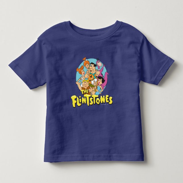 Camiseta De Bebé The Flintstones and Rubbles Family Graphic (Anverso)