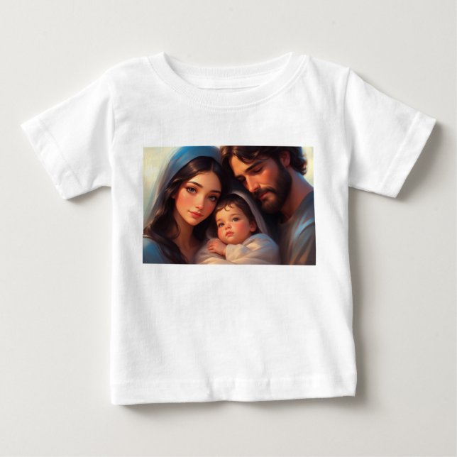 Camiseta De Bebé The Holy Family Baby Tee Shirt (Anverso)
