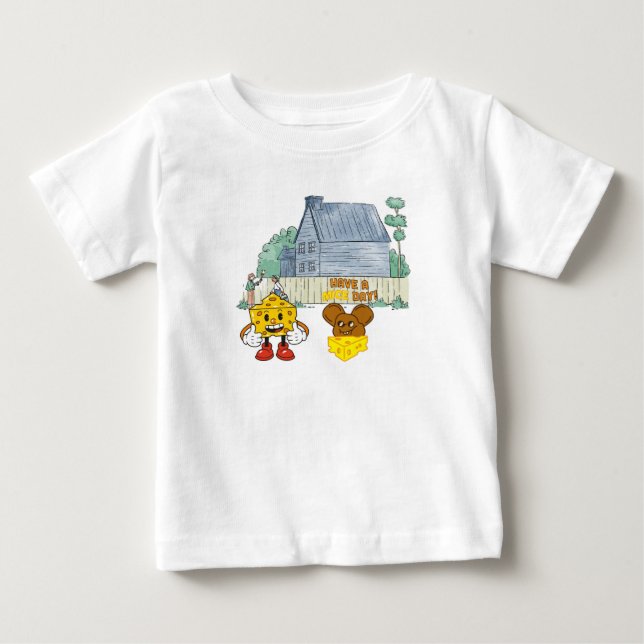 Camiseta De Bebé The House and the Mouse (Anverso)