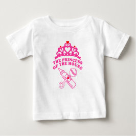 Camiseta De Bebé The princess of the house