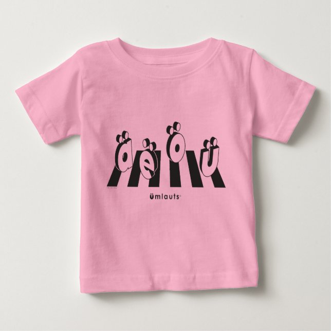 Camiseta De Bebé “The Umlauts™ Crossing Over” (Anverso)