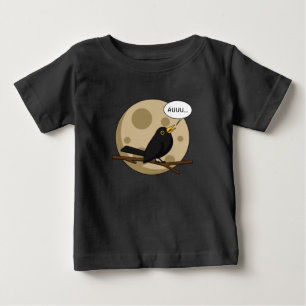 Camiseta De Bebé The Werebird - Blackbird Howling at the Moon Comic