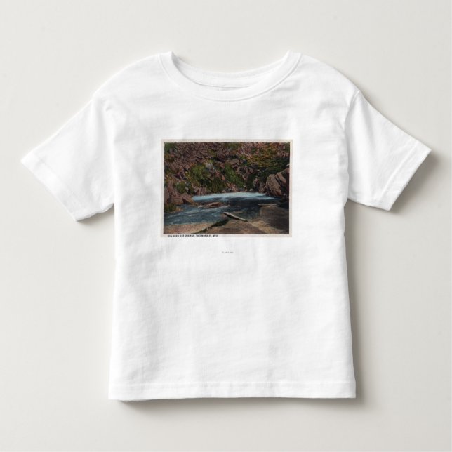 Camiseta De Bebé Thermopolis, WY - opinión de las aguas termales (Anverso)
