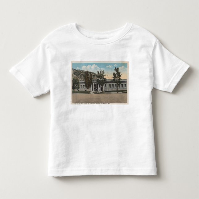 Camiseta De Bebé Thermopolis, WY - vista de la casa del baño del (Anverso)