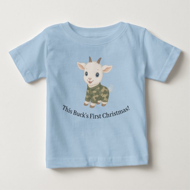 Camiseta De Bebé This Buck's First Christmas Toddler T-Shirt (Anverso)