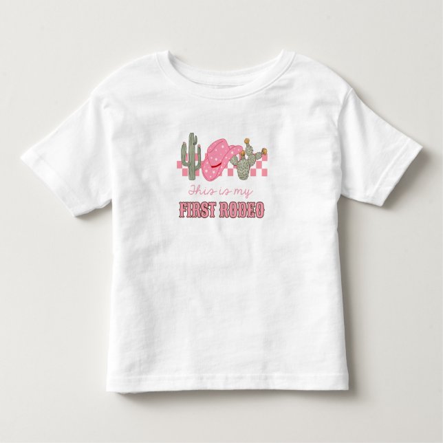 Camiseta De Bebé This Is My First Rodeo (Anverso)