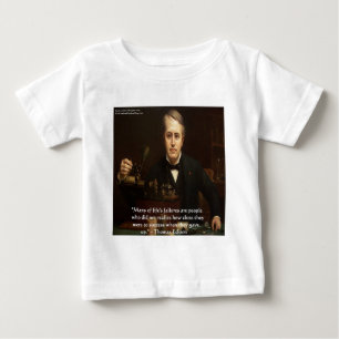 Camiseta De Bebé Thomas Edison "Éxito B4" Wisdom Cita Regalos