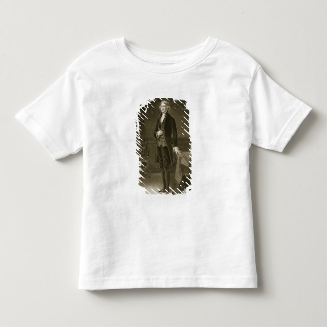 Camiseta De Bebé Thomas Jefferson, 3ro presidente del Stat unido (Anverso)