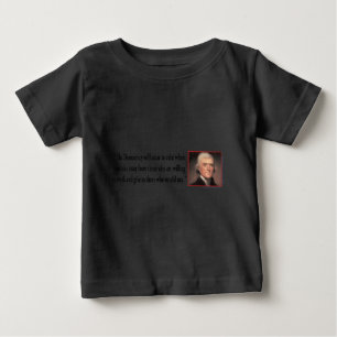 Camiseta De Bebé Thomas Jefferson Sobre La Democracia