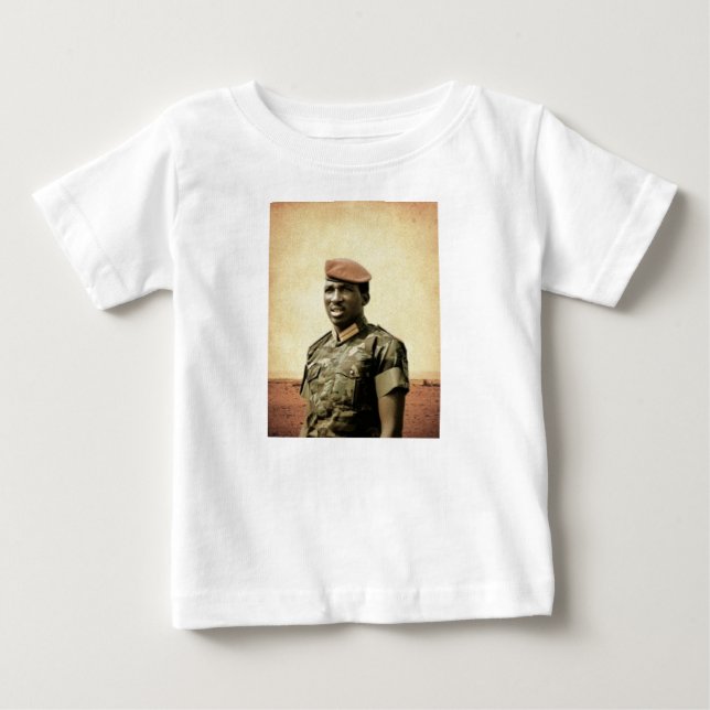Camiseta De Bebé Thomas Sankara - Burkina Faso - presidente (Anverso)