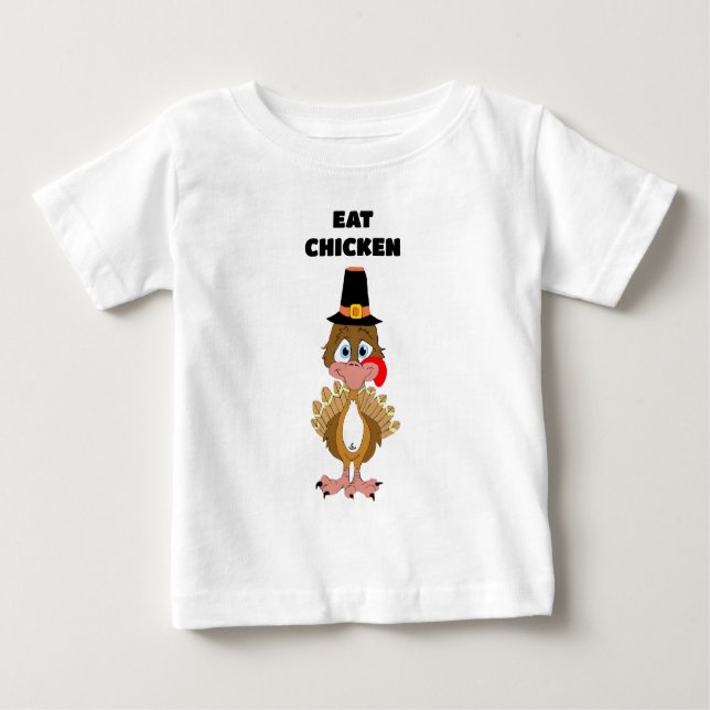 Camiseta De Bebé Thomas Turkey come pollo (Anverso)