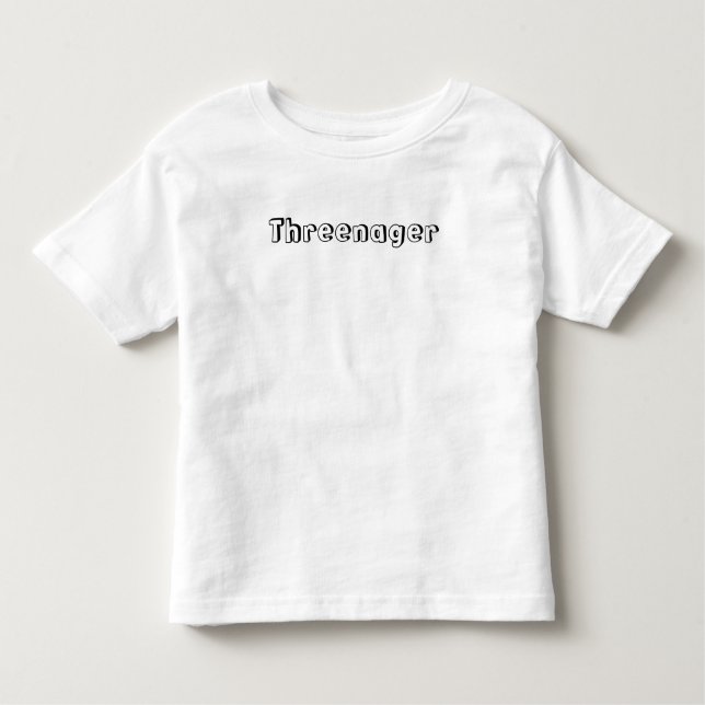Camiseta De Bebé Threenager (Anverso)