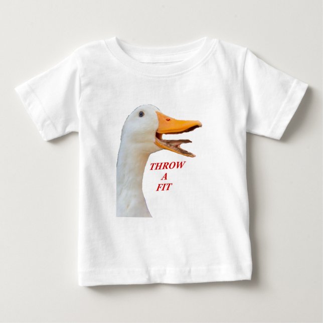 Camiseta De Bebé Throw A Fit (Anverso)