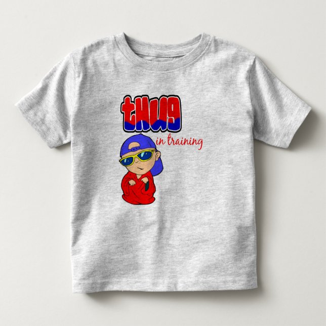 Camiseta De Bebé Thug En Formación (Anverso)