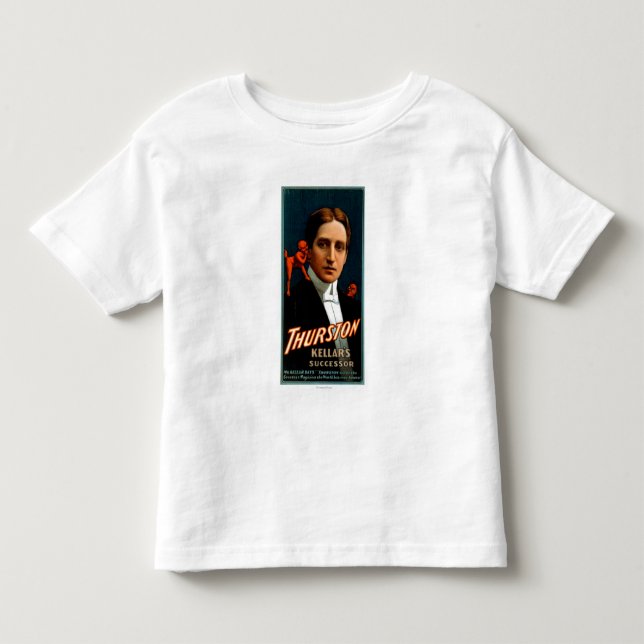 Camiseta De Bebé Thurston, el diablo le dice secretos Magic (Anverso)