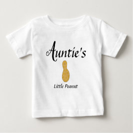 Camiseta De Bebé Tía Bebé pequeño vestido de maní sobrino sobrino s