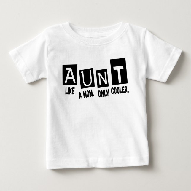 Camiseta De Bebé Tía como una madre tan sólo genial (Anverso)