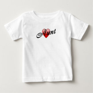 Camiseta De Bebé Tía con el gráfico del corazón