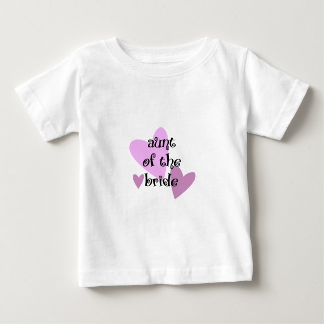 Camiseta De Bebé Tía de la novia (Anverso)