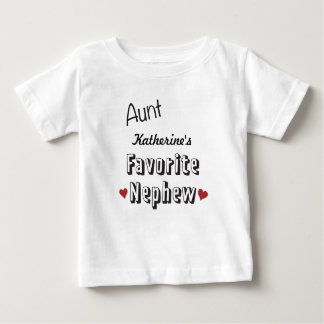 Camiseta De Bebé Tía Favorite Nephew Baby T-Shirt personalizada