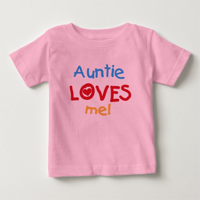 Camiseta De Bebé Tía me ama (Anverso)