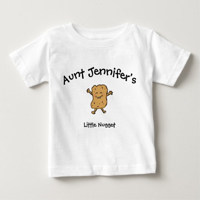 Camiseta De Bebé Tía Ropa De Bebé Pequeña Niña De Nugget (Anverso)