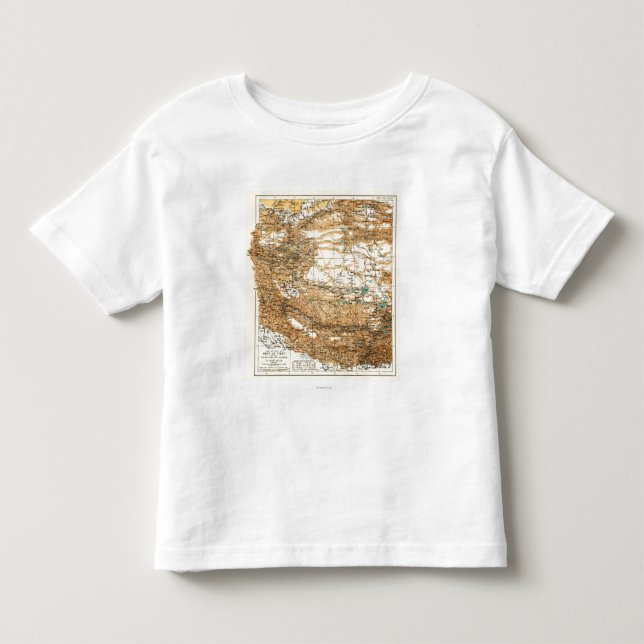 Camiseta De Bebé TibetPanoramic MapTibet (Anverso)