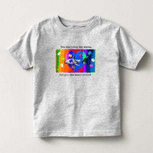 Camiseta De Bebé Tiburón Autismo 2T GRIS