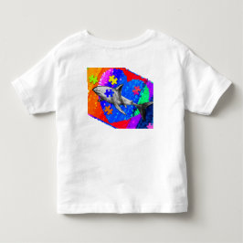 Camiseta De Bebé Tiburón Autismo 5/6T BLANCO