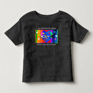Camiseta De Bebé Tiburón Autismo 5/6T NEGRO
