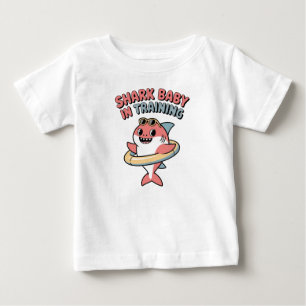 Camiseta De Bebé Tiburón Bebé en Entrenamiento  