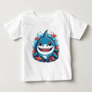 Camiseta De Bebé Tiburón chiflado