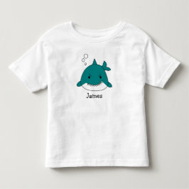 Camiseta De Bebé Tiburón de dibujos animados personalizado