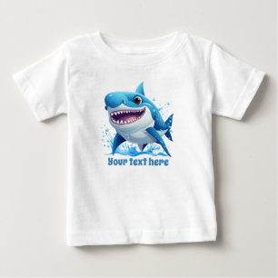 Camiseta De Bebé Tiburón de playa genial agrega texto chico