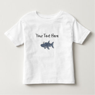 Camiseta De Bebé Tiburón pintado a mano para los niños -